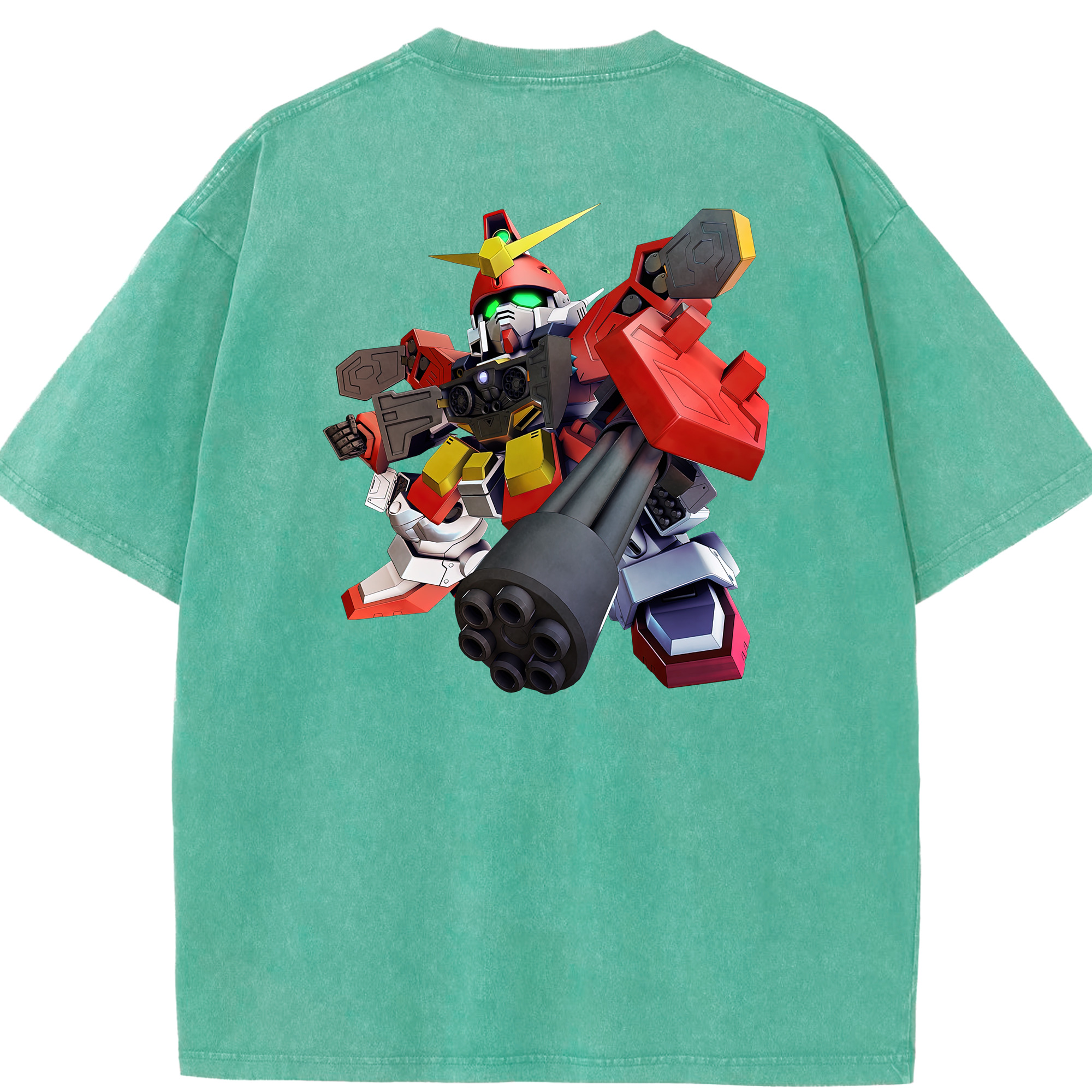 （画像用） 機動戦士ガンダム Mobile Suit Gundam 綿100% ヴィンテージ風 半袖Tシャツ（背面プリント）